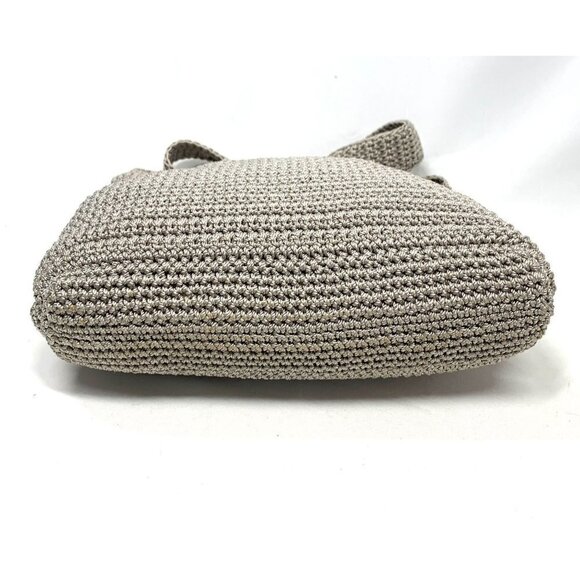 The Sak Hand Crochet Crossbody Bag Sustainable Ecru Yarn 12"W x 9"H x 2"D - Picture 7 of 12